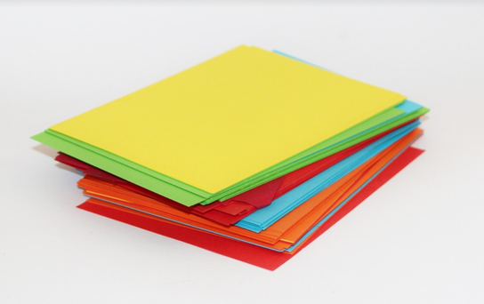 colorful blank cards